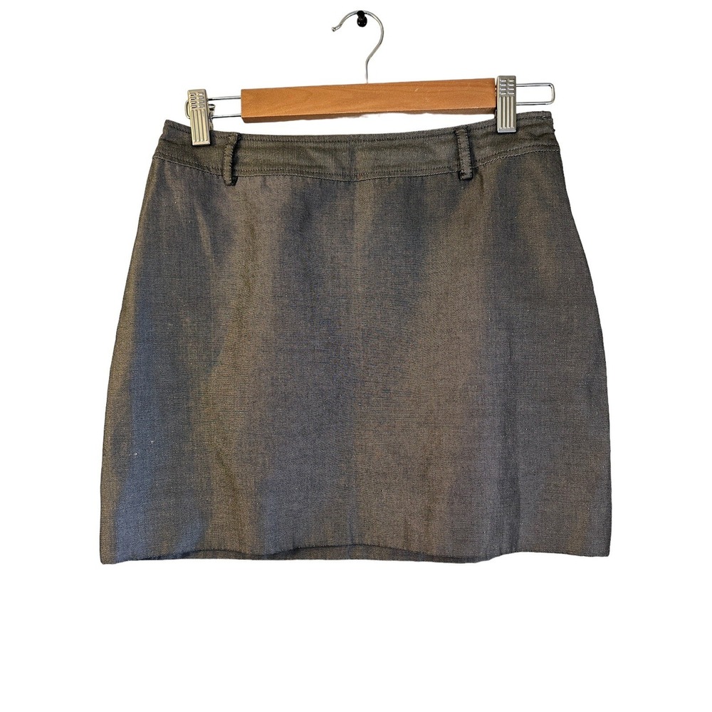 MOSCHINO Cheap Chic Grey Mini Skirt Belt loops  US 6